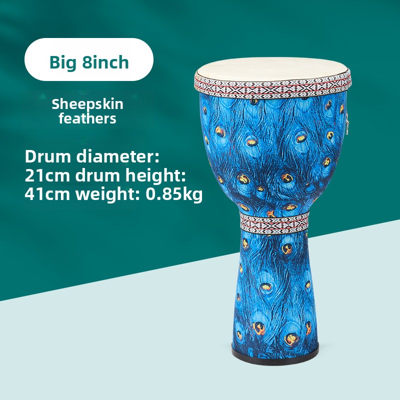Bongo Drum Set - 8 inch African Large 8 Hand