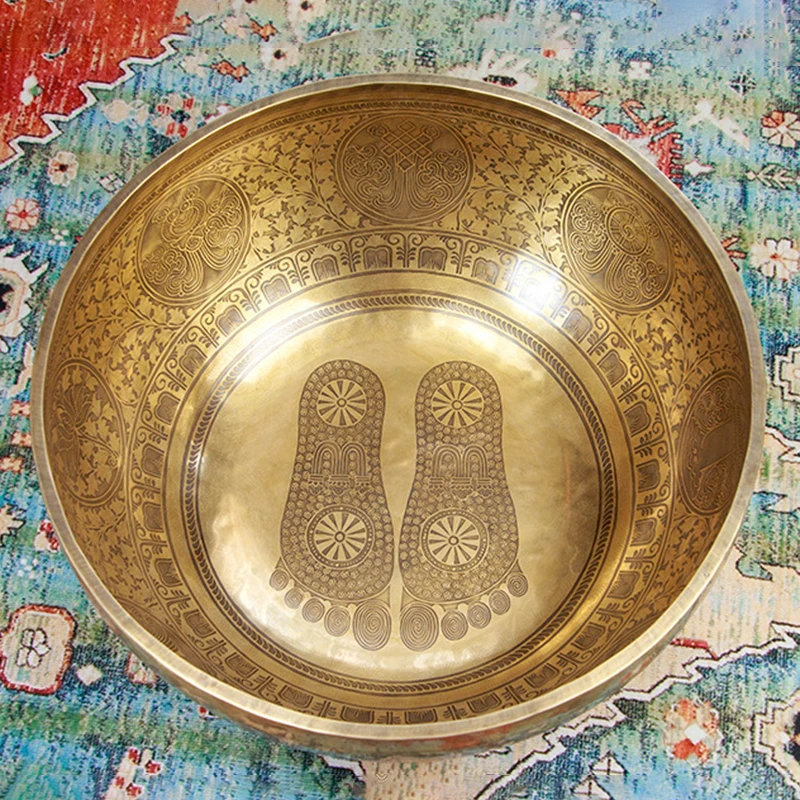 Tibetan Singing Bowl - Nepal Handmade Brass Tibetan Bowl Large