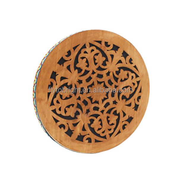Ocean Drum Wave - 8-inch Wood Stream Wave River Ocean