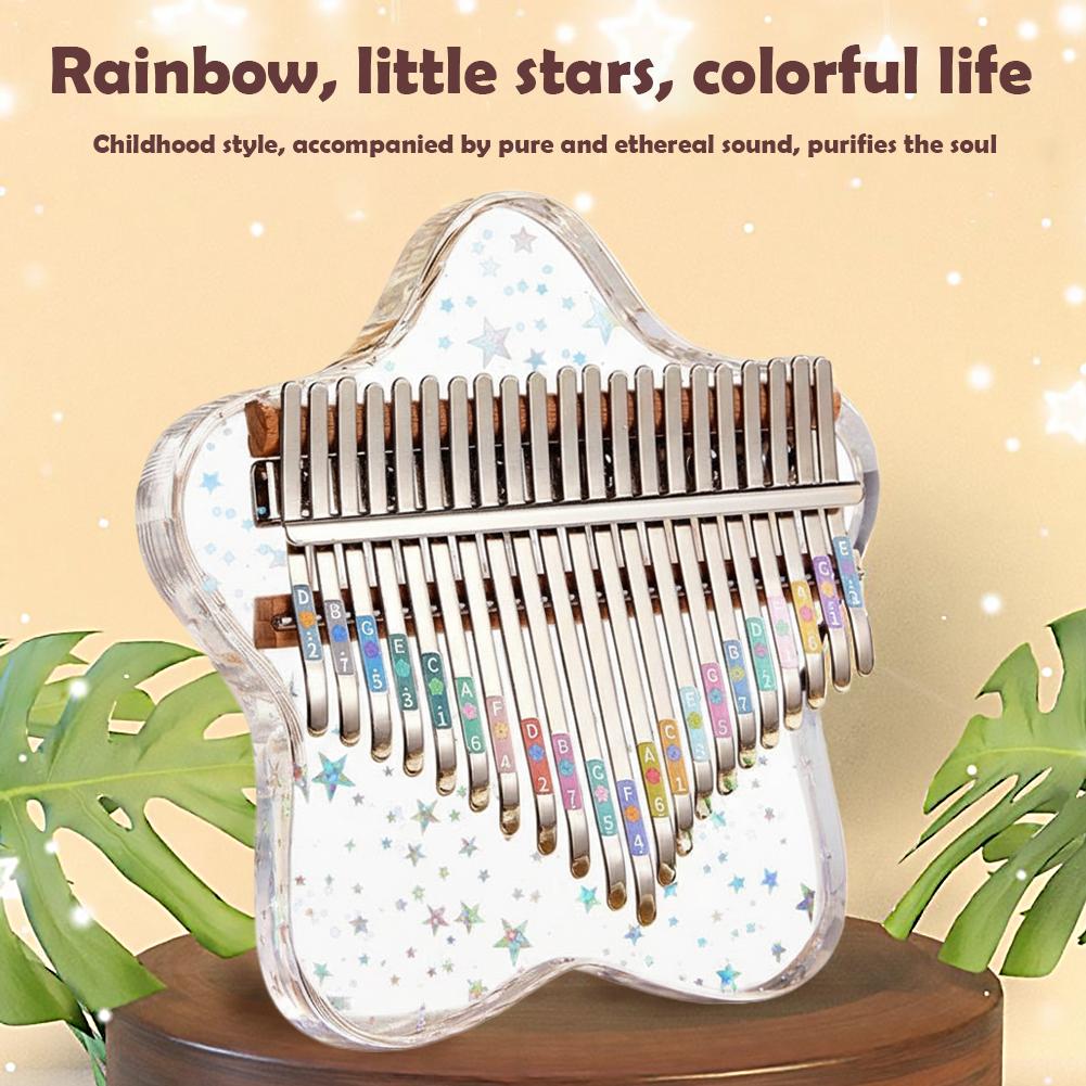 Musical Instrument Kalimba - 21/17 Keys Portable Finger PianoCrystal Clear