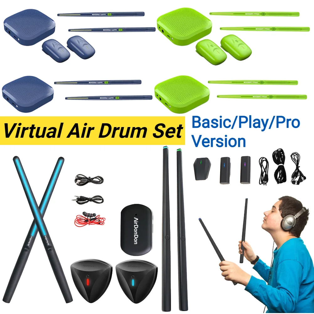 Musical Instrument Virtual - Electronic Air Drumsticks Portable Air Drum