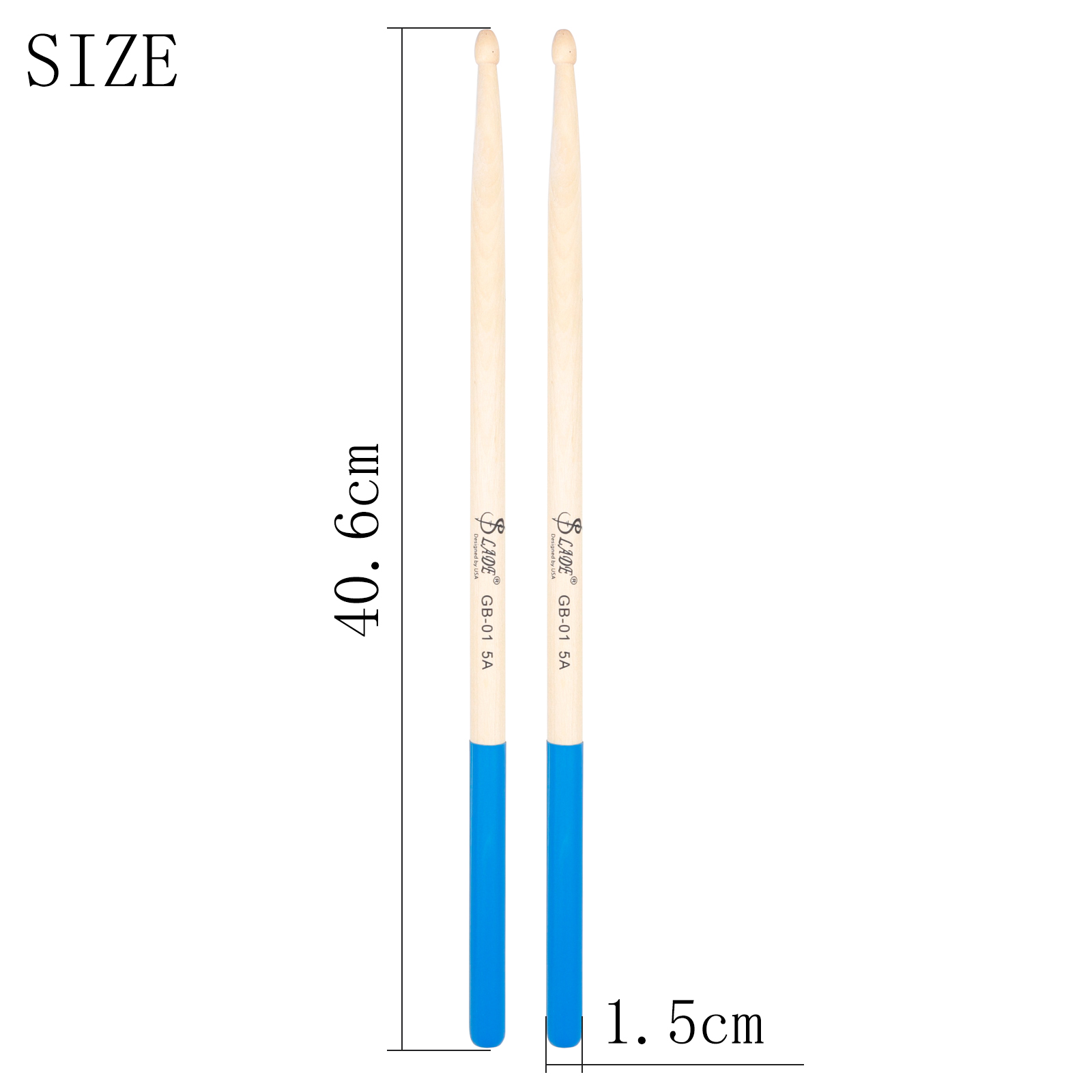 Musical Instrument Mallet - SLADE 1 Pair 5A Maple Drumsticks