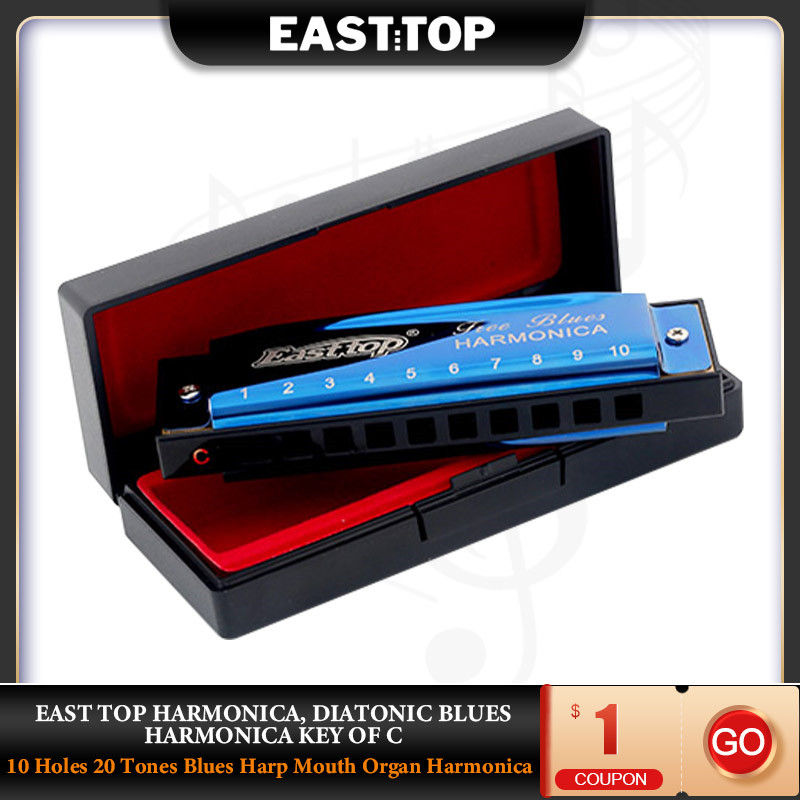 Musical Instruments Names - EASTTOP T003 Diatonic Blues Harmonica Key