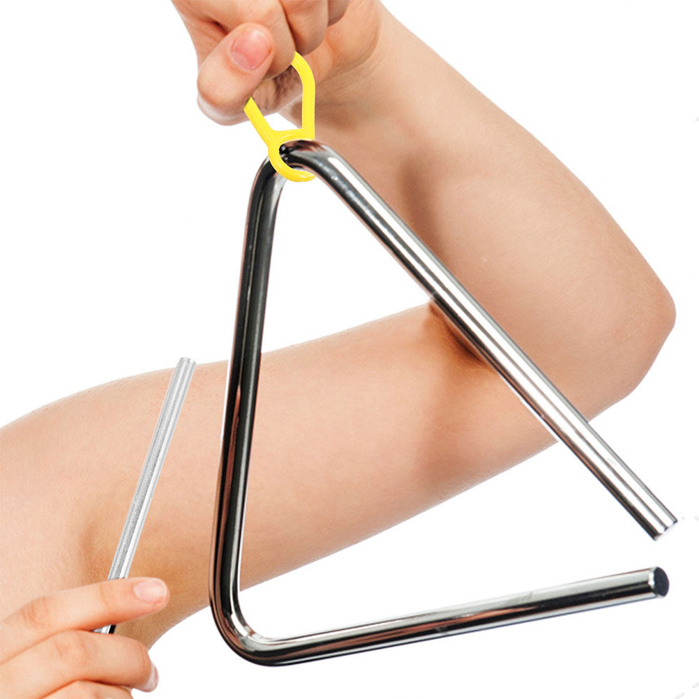 Musical Instrument Mallet - 2Pcs Triangle Iron Percussion Sticks Stability