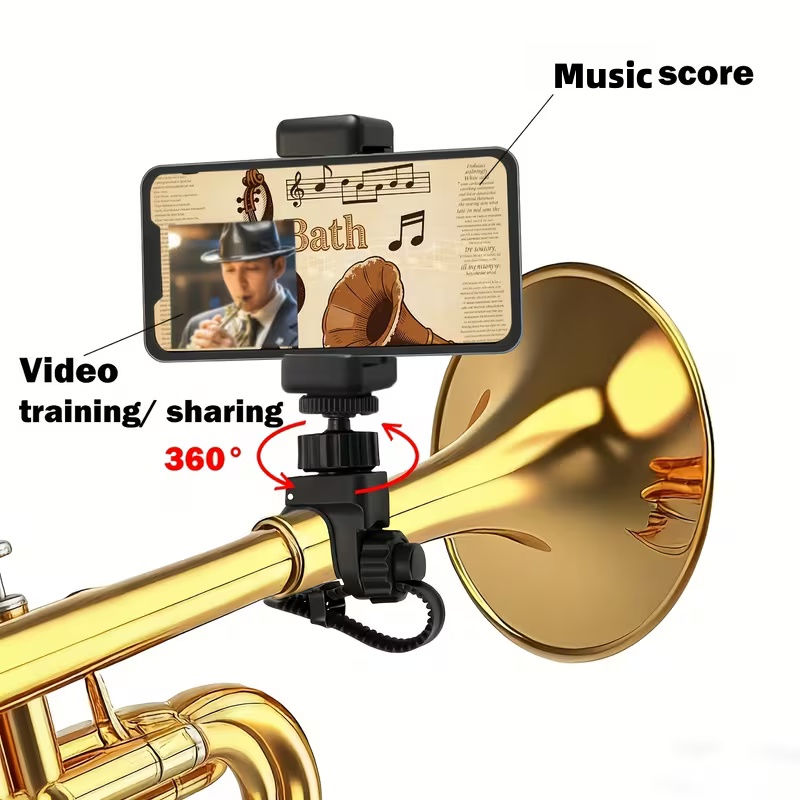 Musical Instruments Online - Adjustable 360° Rotating Stand for Trumpet/Flugelhorn/Saxophone,with