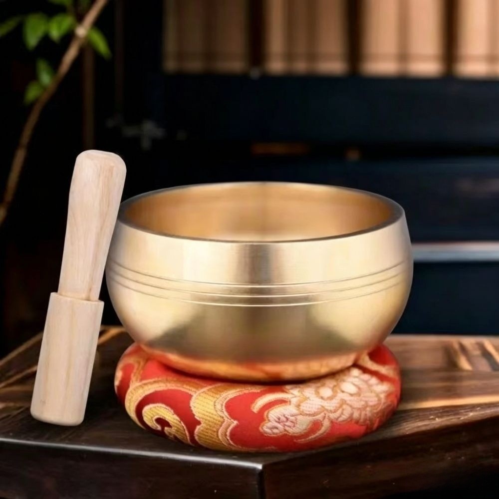 Tibetan Singing Bowl - Portable Mini Singing Bowl Stress Relief