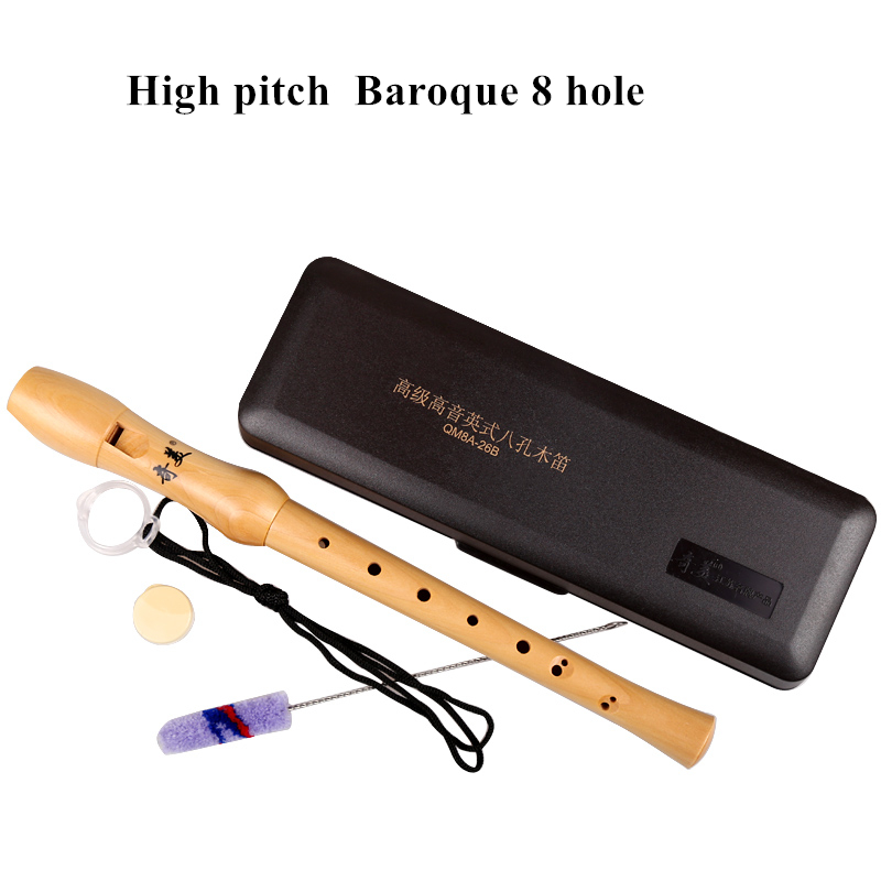 Musical Instrument German - Chinese Vertical Clarinet Flute, Wooden Recorder,