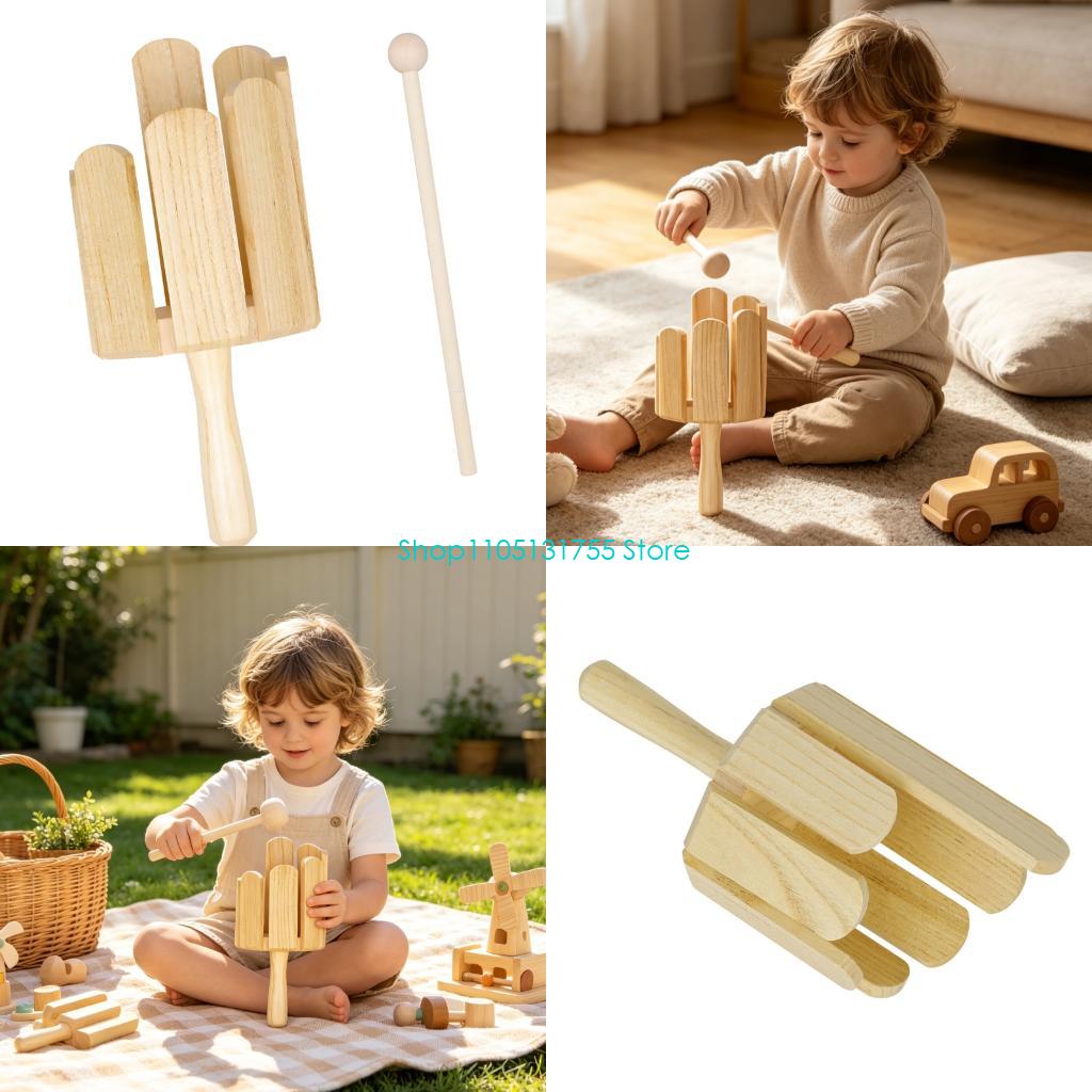 Musical Instrument Mallet - K0EF Wooden Tone Block Percussion Instrument