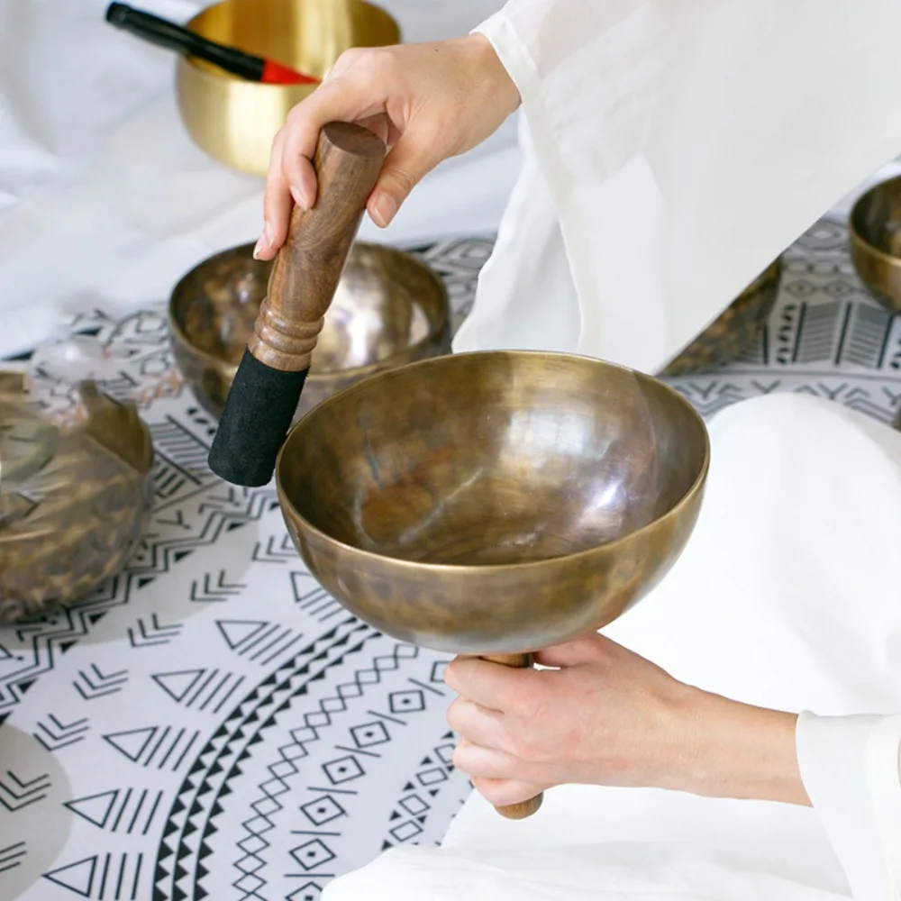 Tibetan Singing Bowl - Nepal Handheld Singing Bowl Brass Buddhist