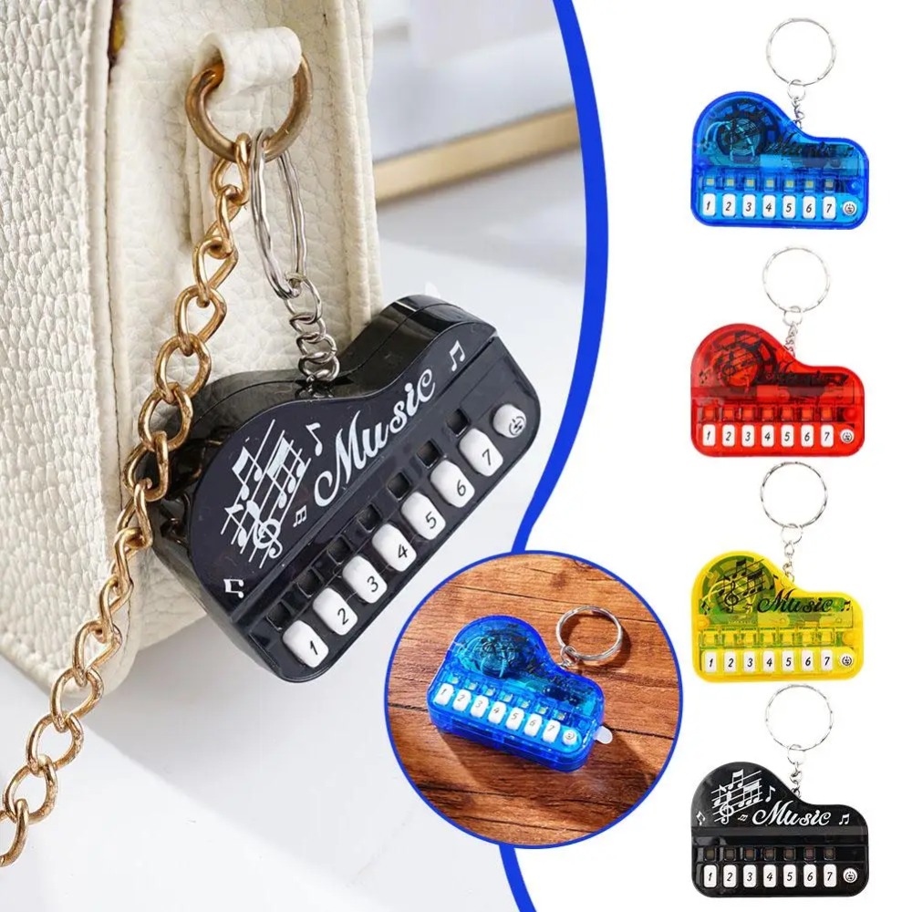 Musical Instruments Names - Mini Electronic Piano Keyboard Keychain, Creative