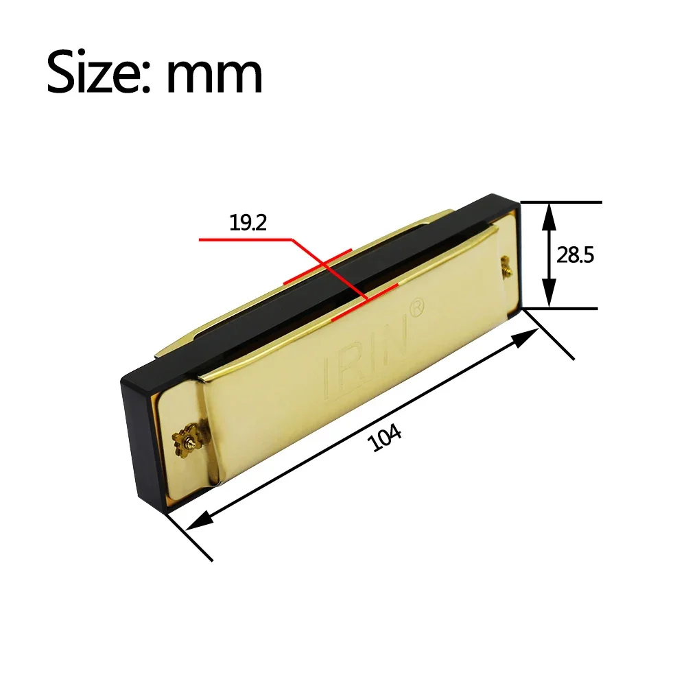 IRIN Harmonica 10 Hole 20 Tone - Musical Instruments Names 评论和价格