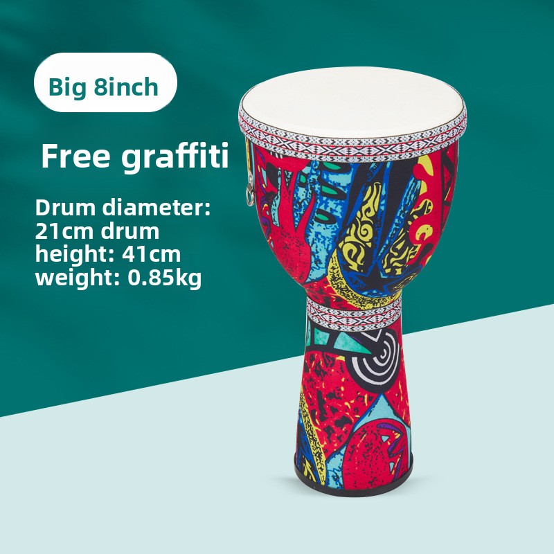 8 inch African  Large 8 Hand D - Bongo Drum Set 评论和价格