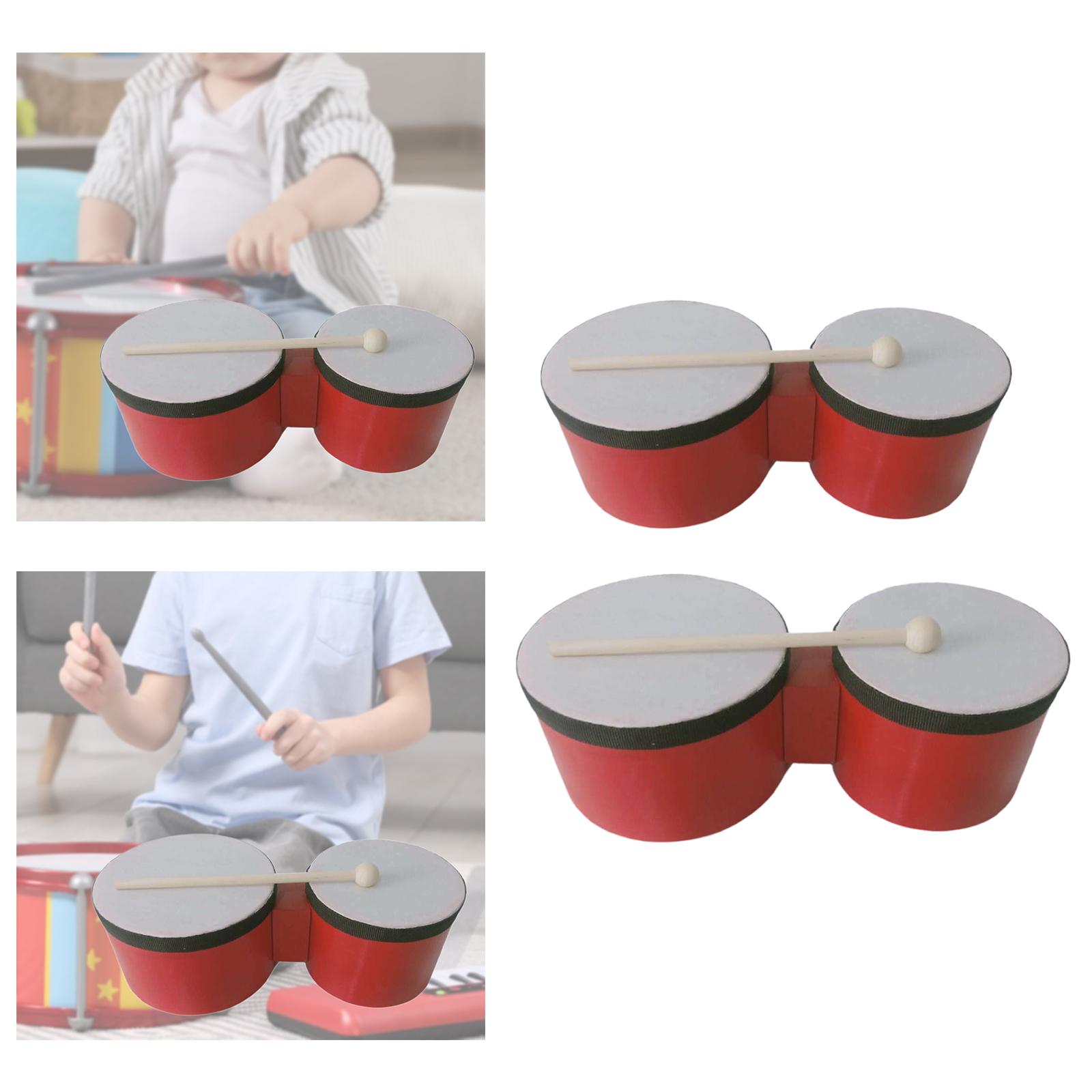 Bongo Drum Wooden Percussion A - Bongo Drum Set 评论和价格