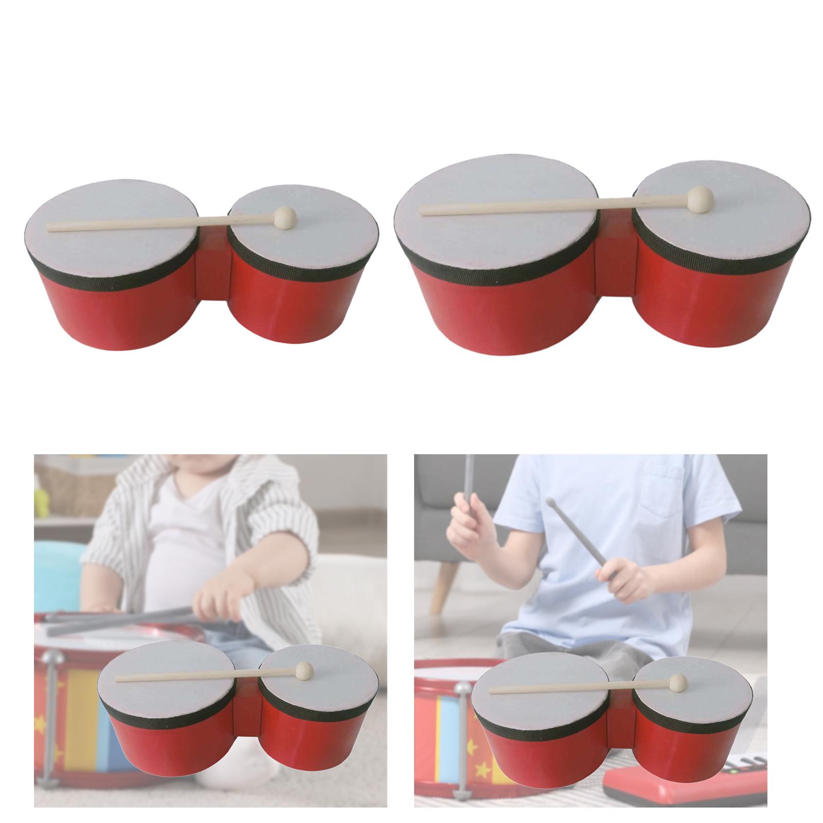 Bongo Drum Wooden Percussion A - Bongo Drum Set 评论和价格