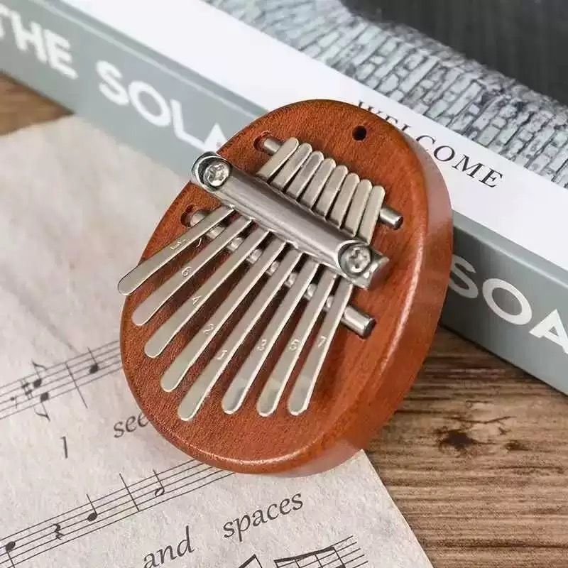 8 Key Mini Wooden Kalimba High - Musical Instrument Marimba 评论和价格