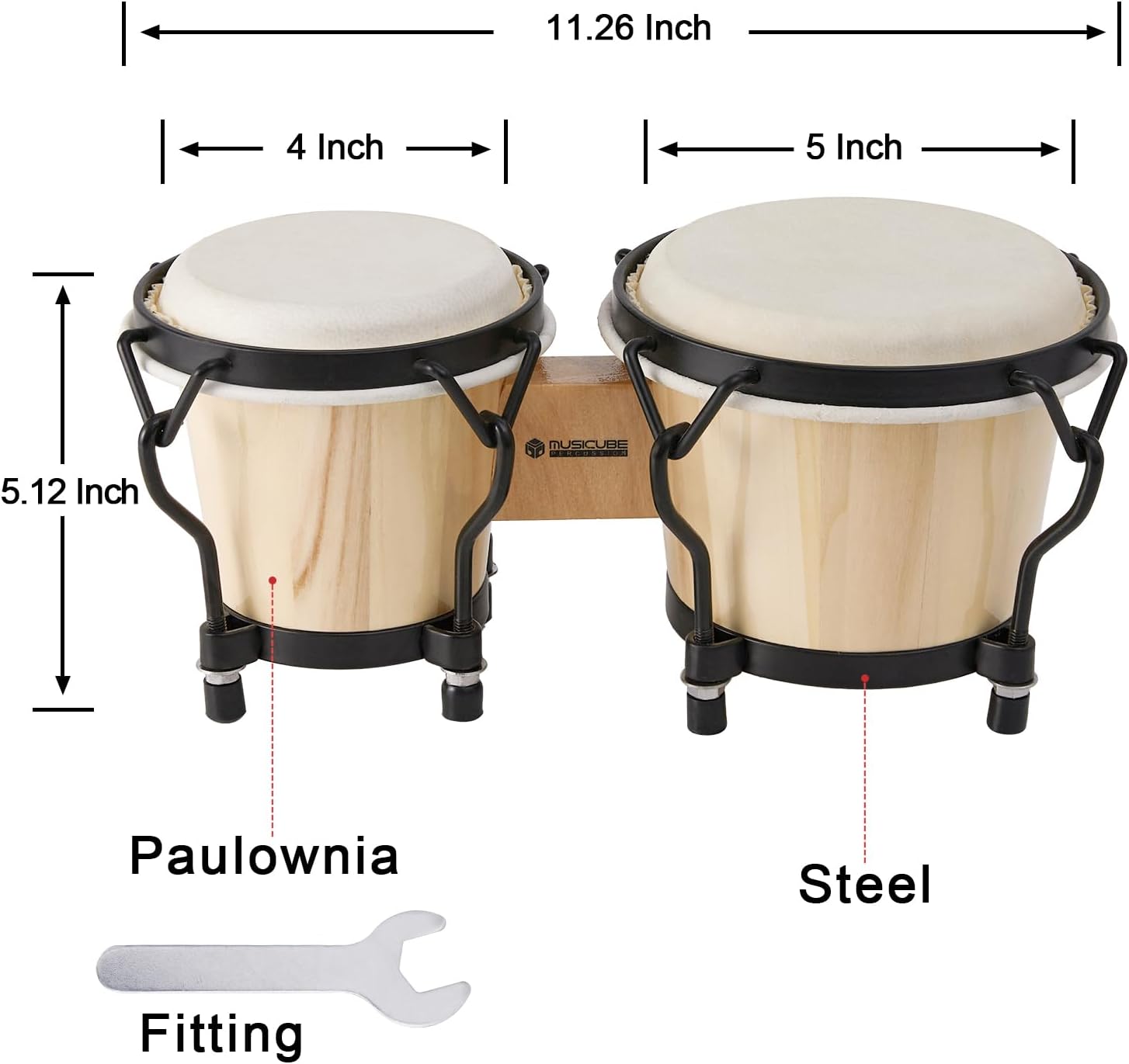 Wholesale Price Top Quality 4+ - Bongo Drum Set 评论和价格