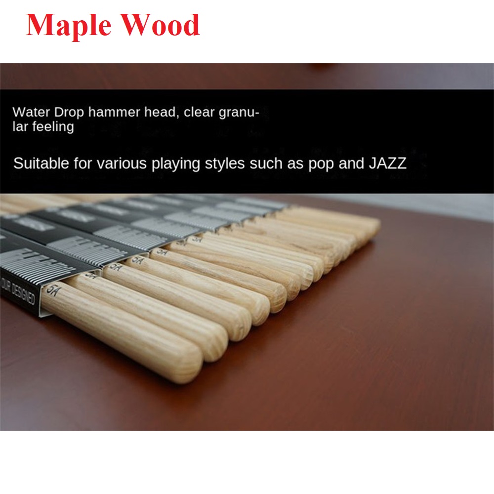 1 Pair 5A/7A Maple Wood Drumst - Musical Instrument Marimba 评论和价格