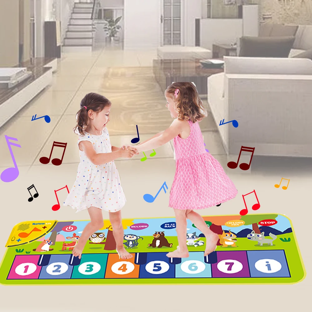 Piano Mat for Kids Kids Toddle - Musical Instruments Names 评论和价格