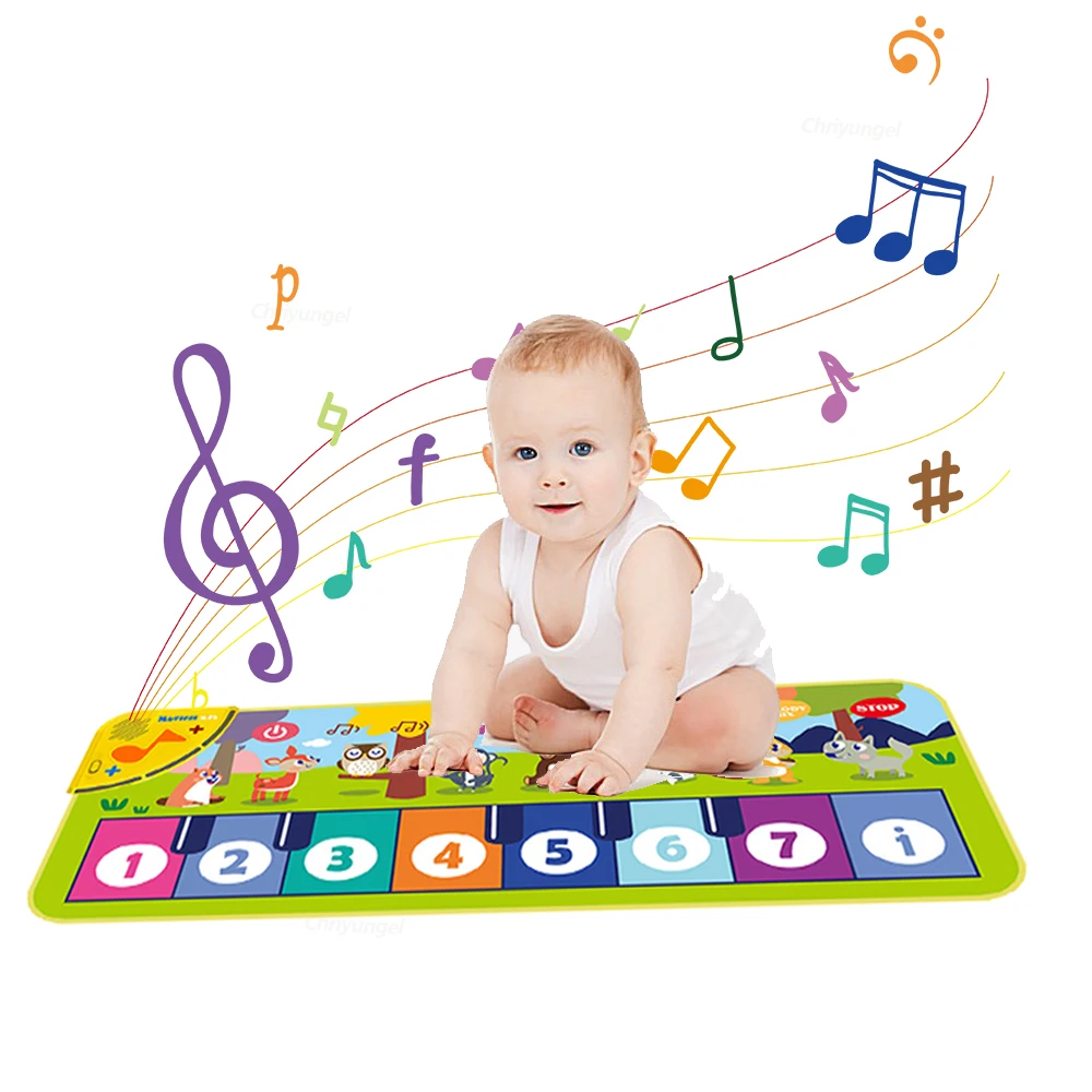 Piano Mat for Kids Kids Toddle - Musical Instruments Names 评论和价格