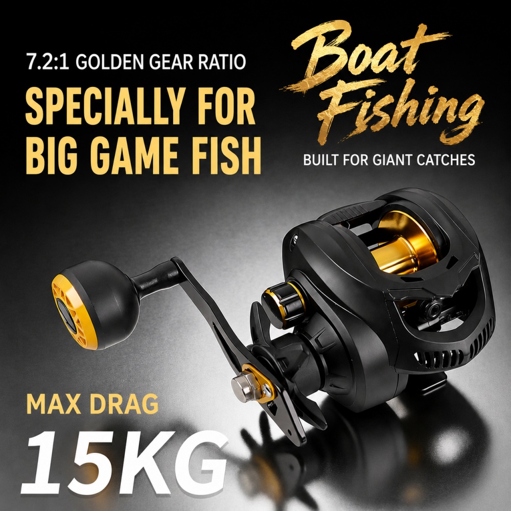 7.2:1 Heavy Duty Baitcasting R - Ocean Drum Wave 评论和价格