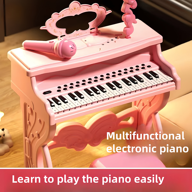Baby Electronic Piano with Mic - Musical Instruments Names 评论和价格