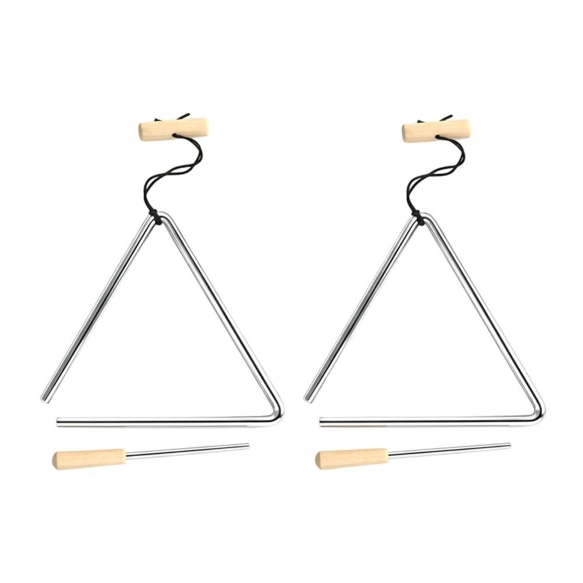 B72ABG 2PCS 6 Inch Triangle Mu - Triangle Beater Music 评论和价格