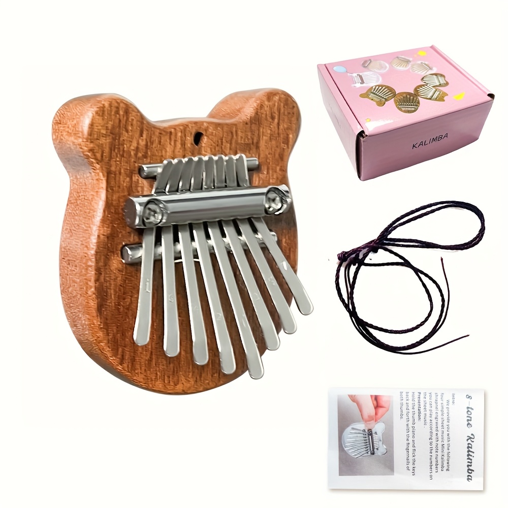 8 Key Mini Wooden Kalimba Pian - Musical Instrument Kalimba 评论和价格