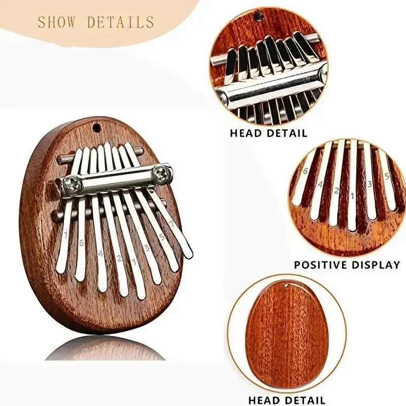 8 Key Mini Wood Kalimba High Q - Musical Instrument Marimba 评论和价格