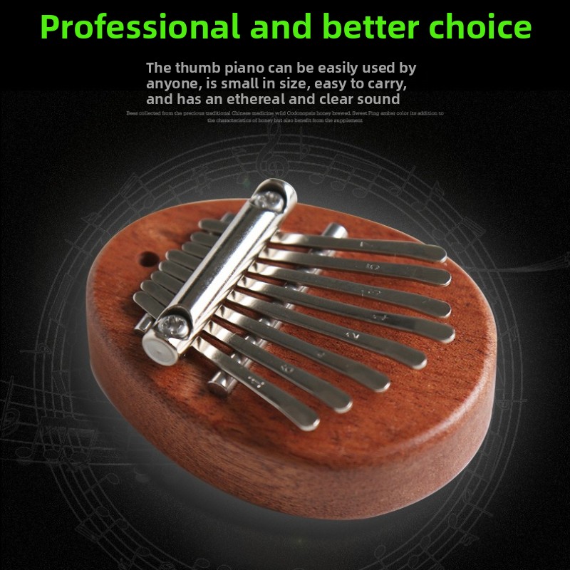 8 Key Mini Wooden Kalimba High - Musical Instrument Marimba 评论和价格
