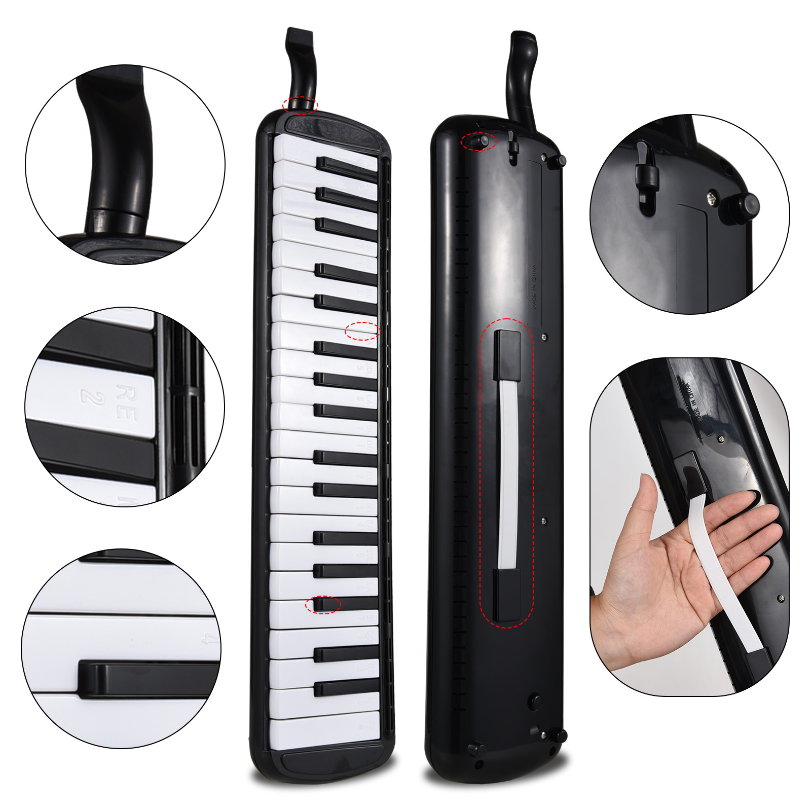 37 Keys Melodica Instrument Me - Melodica Keyboard Wind 评论和价格
