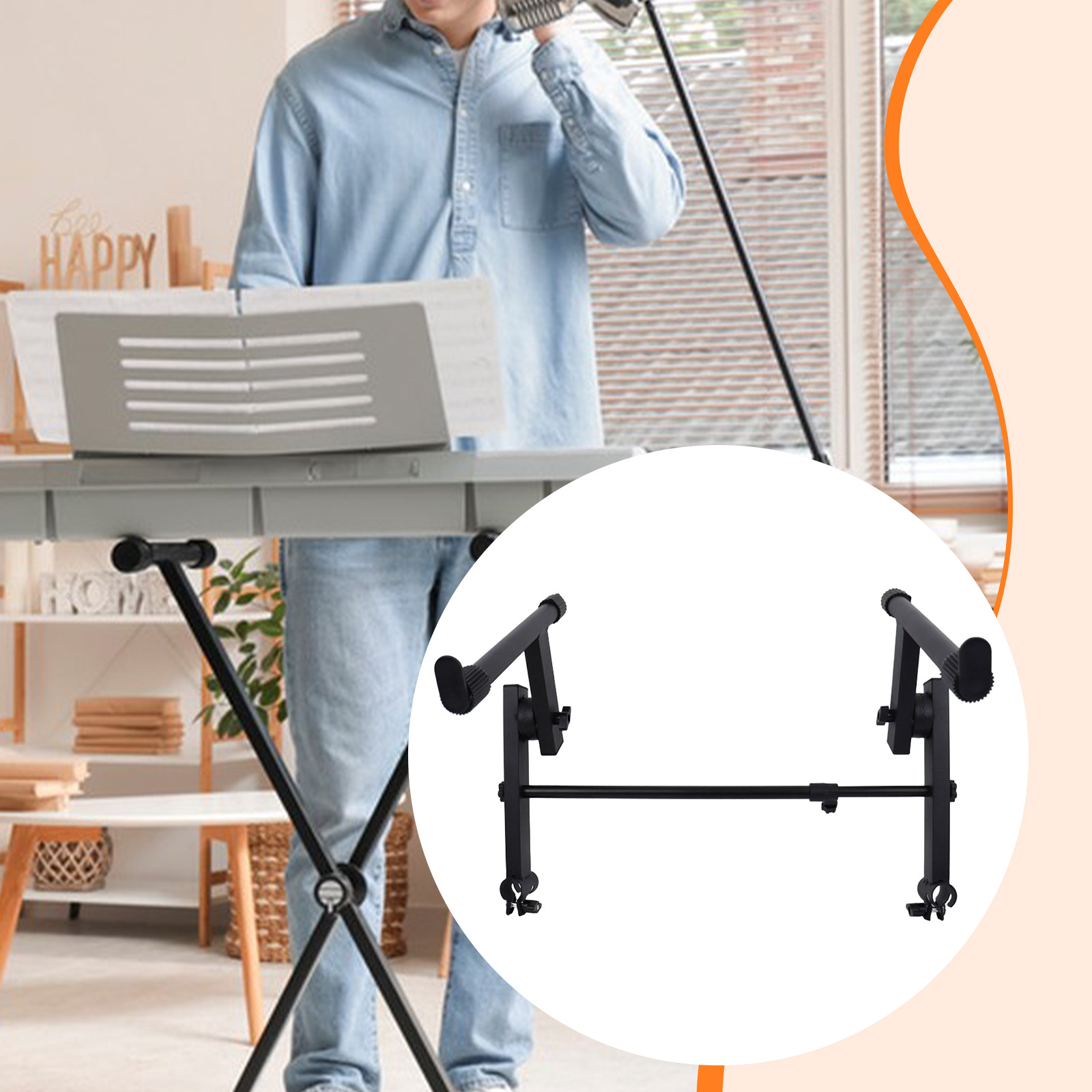 Metal Electric Piano Rack 2 Ti - Musical Instruments Names 评论和价格