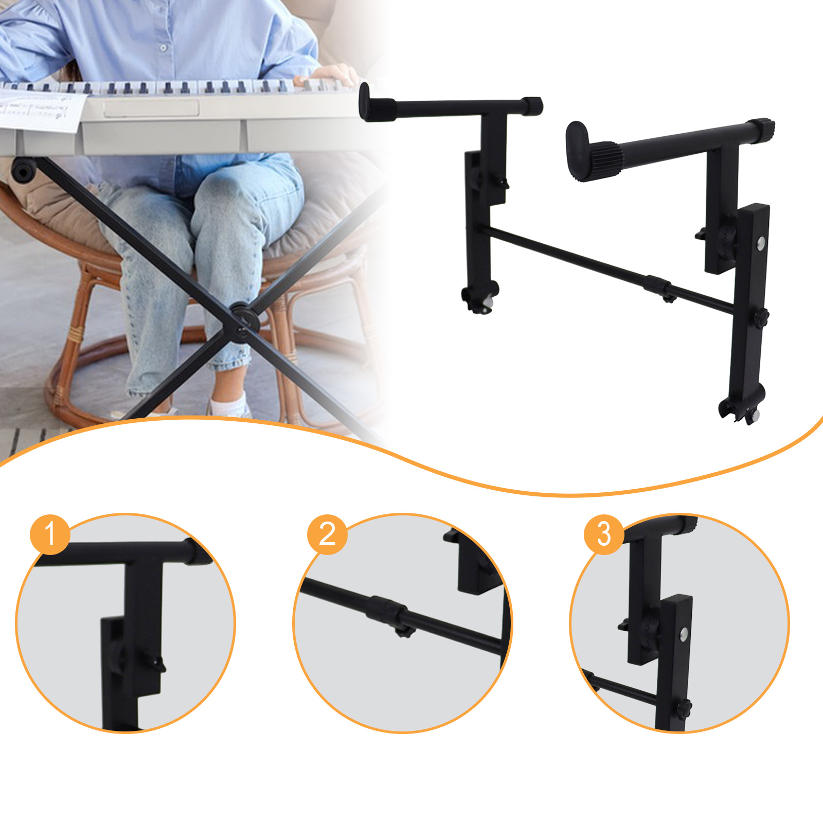 Metal Electric Piano Rack 2 Ti - Musical Instruments Names 评论和价格