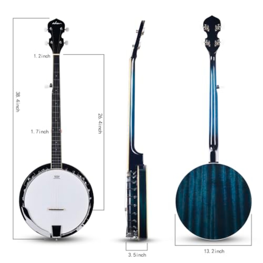 Banjo 5 String Full Size Banjo - Banjo 5 String Open 评论和价格