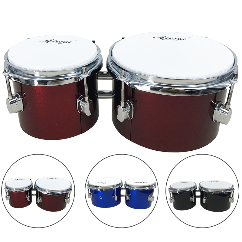 Blue Colour Custom Brand Made  - Bongo Drum Set 评论和价格