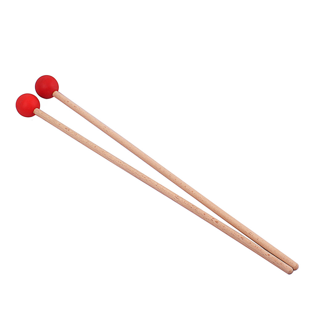 1Pair Large Drum Mallets Wood  - Musical Instrument Mallet 评论和价格