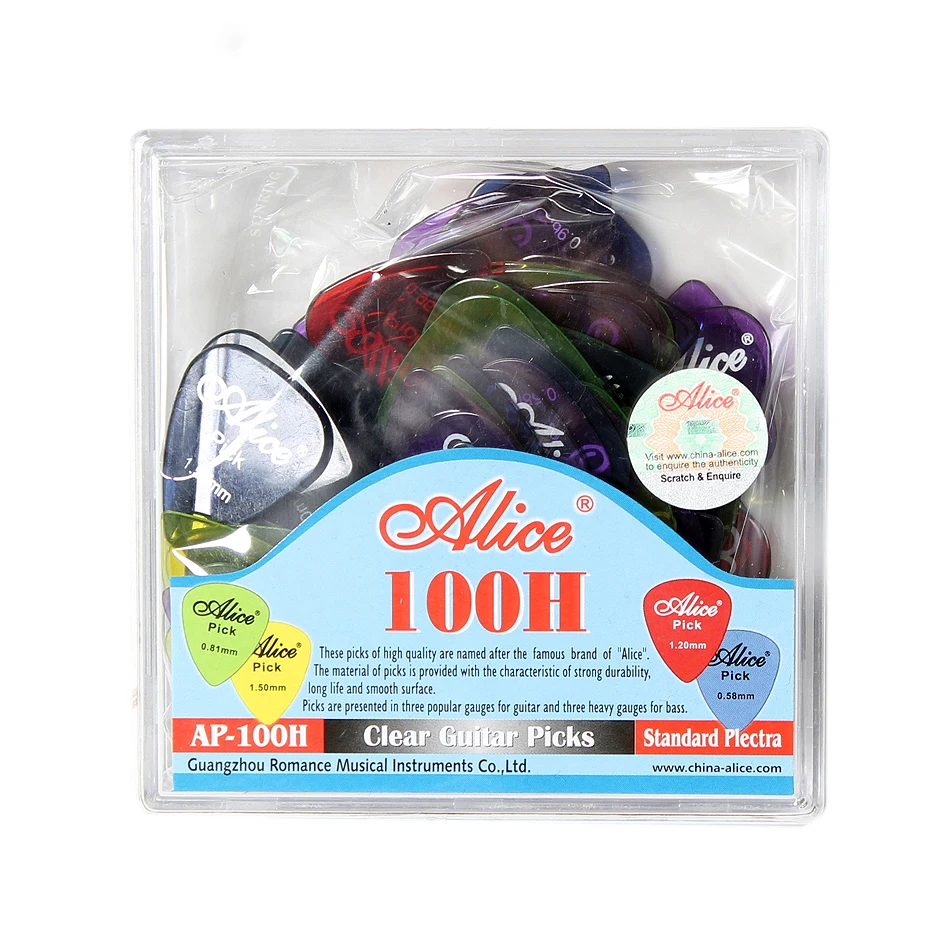 Alice AP-100H 100Pcs/Set Clear - Acoustic Guitar Dreadnought 评论和价格