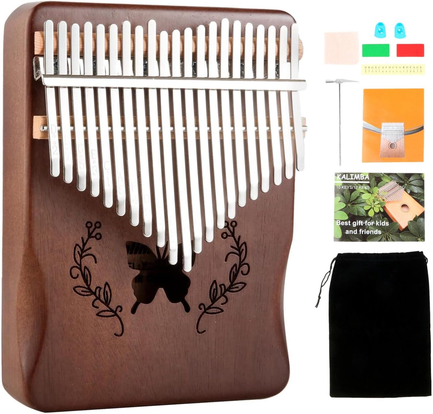 Kalimba 21 Keys Thumb Piano, N - Musical Instrument Kalimba 评论和价格