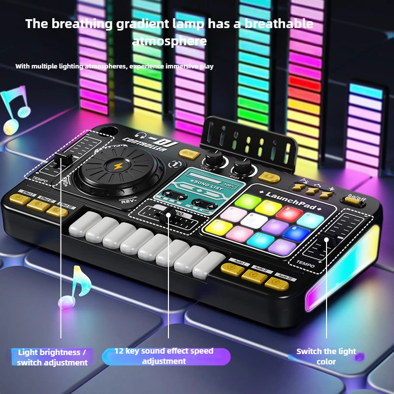 Kid DJ Mixer with Microphone E - Musical Instruments Names 评论和价格