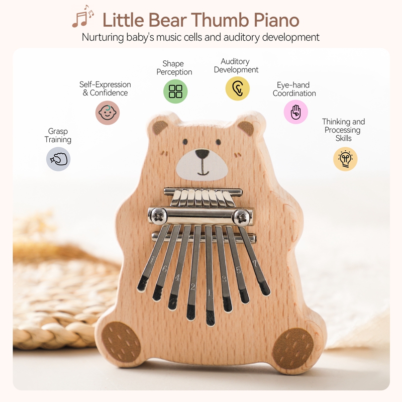 Montessori Toys Mini Kalimba E - Musical Instrument Marimba 评论和价格